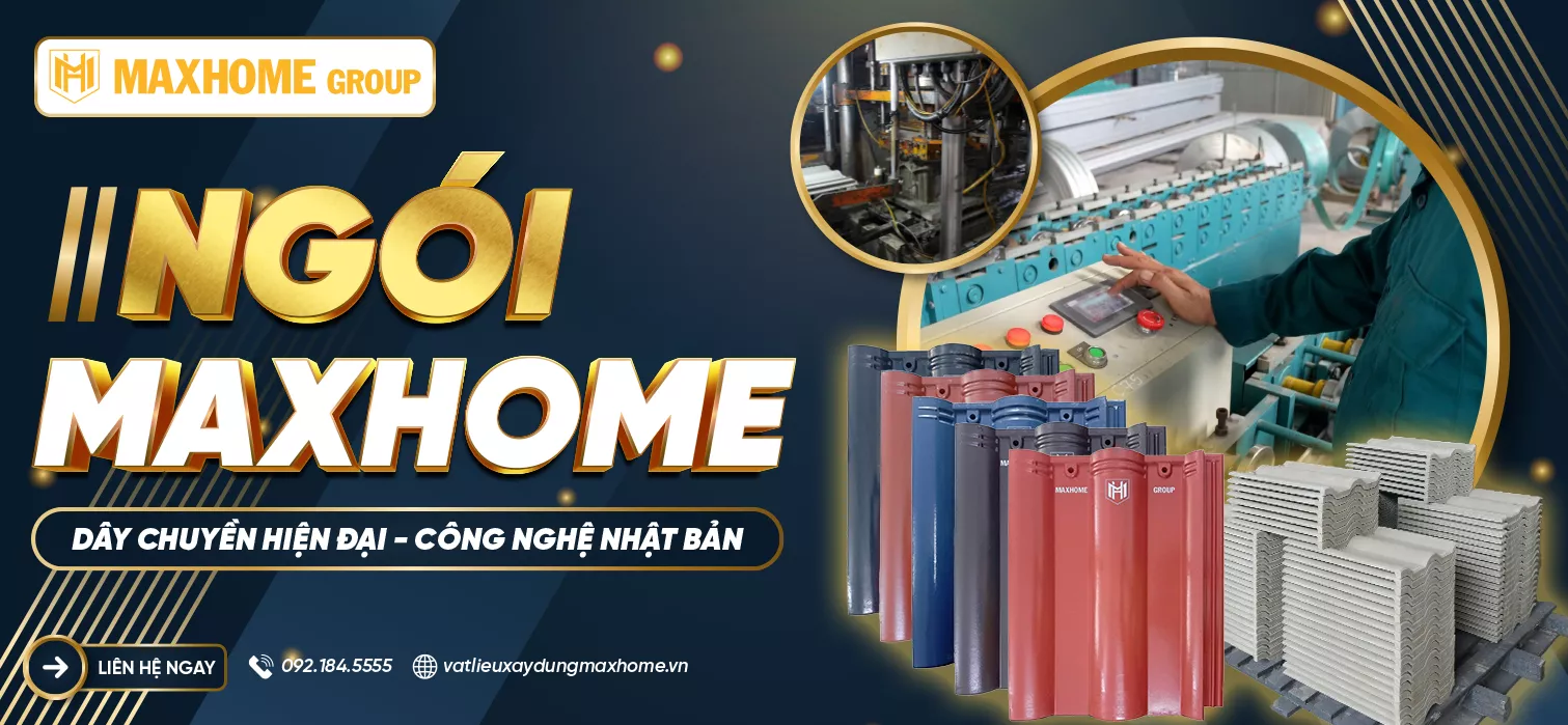 Banner Nha may day chuyen SX gach ngoi MAXHOME 1